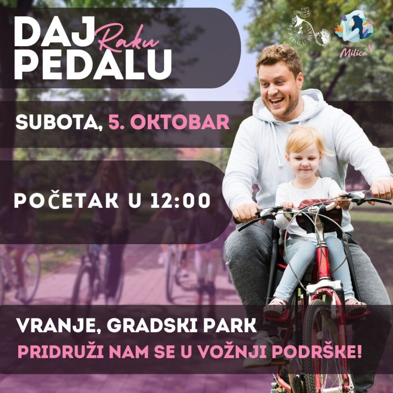 U subotu akcija ,,Daj pedalu raku!"