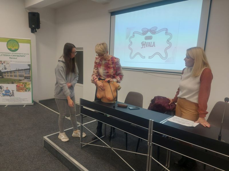 O važnosti samopregleda dojki održano predavanje i u Poljoprivrednoj školi u Vranju